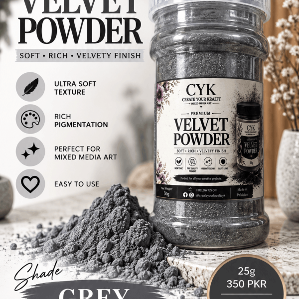CYK Velvet Powder Silver Grey